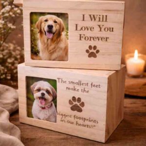 Gedenkbox für Tierasche