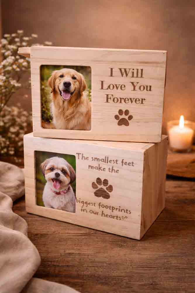 Gedenkbox für Tierasche